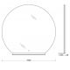 Зеркало BelBagno SPC-UNO SPC-RNG-1000-LED-TCH-MENS с сенсорным выключателем 100x100