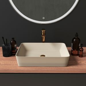 Раковина Grossman GR-3016BEM 48см бежевый матовый