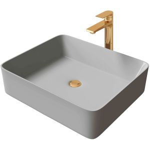 Раковина Grossman GR-3016GM 48см серый матовый
