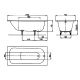 Стальная ванна KALDEWEI Saniform Plus 140x70 standard mod. 360-1 111500010001 Стальная ванна KALDEWEI Saniform Plus 140x70 standard mod. 360-1 111500010001