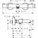 Смеситель Hansgrohe Ecostat Comfort для ванны и душа 13114700