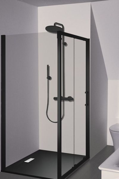 Душевая стойка Ideal Standard Ceratherm T25 с термостатом чёрный матовый BC748XG