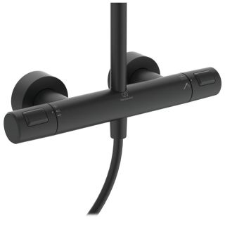 Душевая стойка Ideal Standard Ceratherm T25 с термостатом чёрный матовый BC748XG Душевая стойка Ideal Standard Ceratherm T25 с термостатом чёрный матовый BC748XG