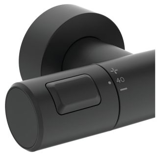 Душевая стойка Ideal Standard Ceratherm T25 с термостатом чёрный матовый BC748XG Душевая стойка Ideal Standard Ceratherm T25 с термостатом чёрный матовый BC748XG