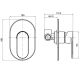 Смеситель для душа Koller Pool  Round ARC RA10450 Смеситель для душа Koller Pool  Round ARC RA10450