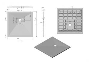Душевой поддон Vincea VST-4SR9090G 90 x 90 см