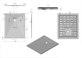 Душевой поддон Vincea VST-4SR9011W 110 x 90 см Душевой поддон Vincea VST-4SR9011W 110 x 90 см