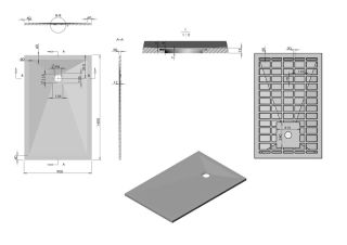 Душевой поддон Vincea VST-4SR9014A 140 x 90 см Душевой поддон Vincea VST-4SR9014A 140 x 90 см