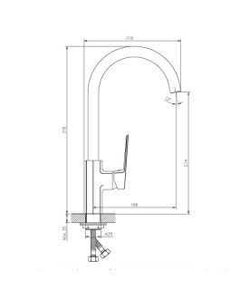 Смеситель для кухни Koller Pool Grace GR0500 Смеситель для кухни Koller Pool Grace GR0500