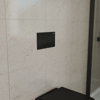 Клавиша смыва D&K Quadro DB1519025 Черная