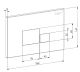 Клавиша смыва D&K Quadro DB1519016 Белая