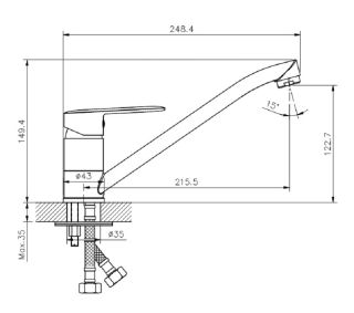 Смеситель для кухни Koller Pool Line LN0950 Смеситель для кухни Koller Pool Line LN0950