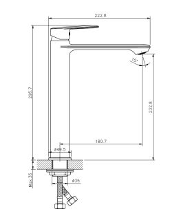 Смеситель для раковины Koller Pool Line LN0200XL Смеситель для раковины Koller Pool Line LN0200XL
