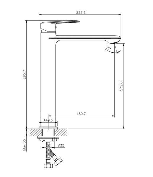 Смеситель для раковины Koller Pool Line LN0200XL Смеситель для раковины Koller Pool Line LN0200XL