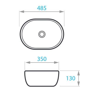 Раковина Koller Pool Round RN-0485-WB 48.5 x 35 см Раковина Koller Pool Round RN-0485-WB 48.5 x 35 см