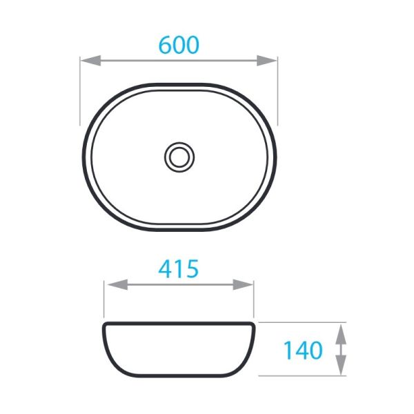 Раковина Koller Pool Round RN-0600-WB 60 x 41.5 см Раковина Koller Pool Round RN-0600-WB 60 x 41.5 см