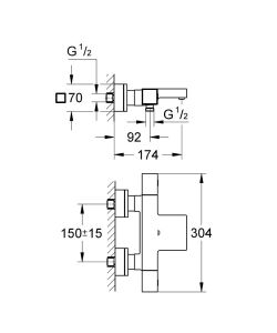 Термостат для душа Grohe Grohtherm SmartControl 29121000 хром