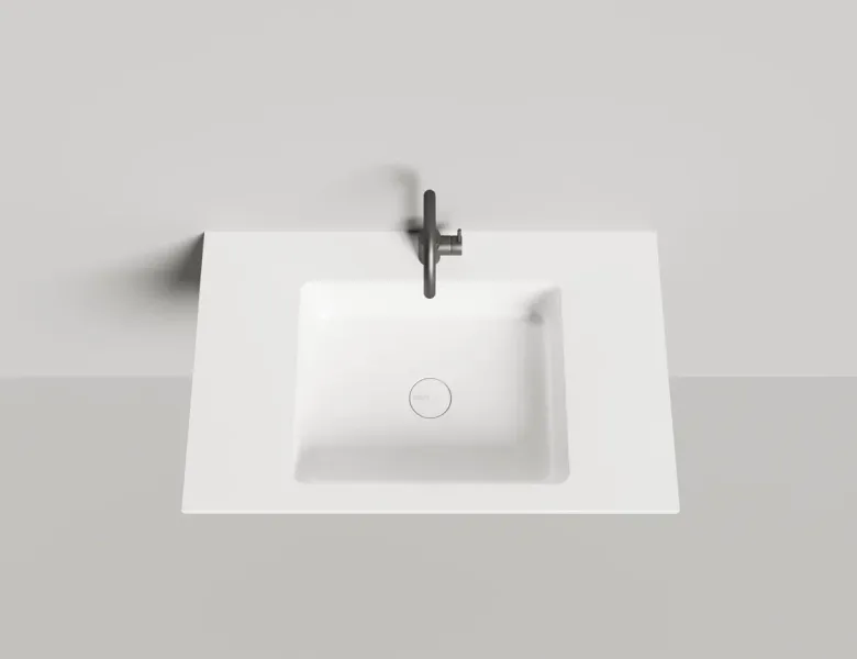 Подвесная раковина Salini Onda S-Stone 1402201M 80см белый матовый