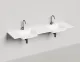 Подвесная раковина двойная Salini Onda S-Stone 1402202MRF 180см RAL полностью