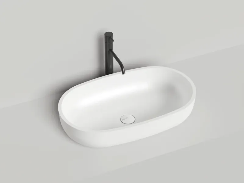 Накладная раковина Salini Gloria 05 S-Stone 1102205MRH 64см RAL снаружи Накладная раковина Salini Gloria 05 S-Stone 1102205MRH 64см RAL снаружи