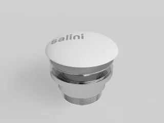 Донный клапан для раковины Salini S-Sense 16621WG D 601 белый глянцевый Донный клапан для раковины Salini S-Sense 16621WG D 601 белый глянцевый