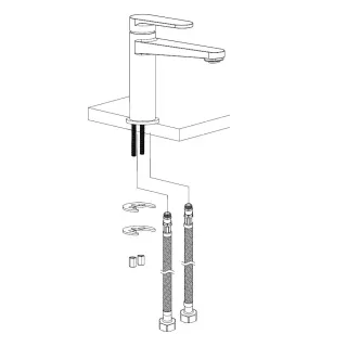Смеситель для раковины AQUAme Novara AQM6910GM графит матовый