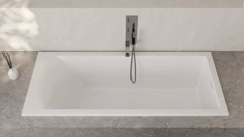 Ванна из искусственного камня Salini Cascata Kit S-Stone 104523MRH 180x80см RAL снаружи