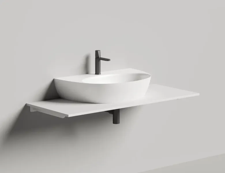 Подвесная раковина Salini Alda Wall 03 S-Sense 140313G 71см белый глянец