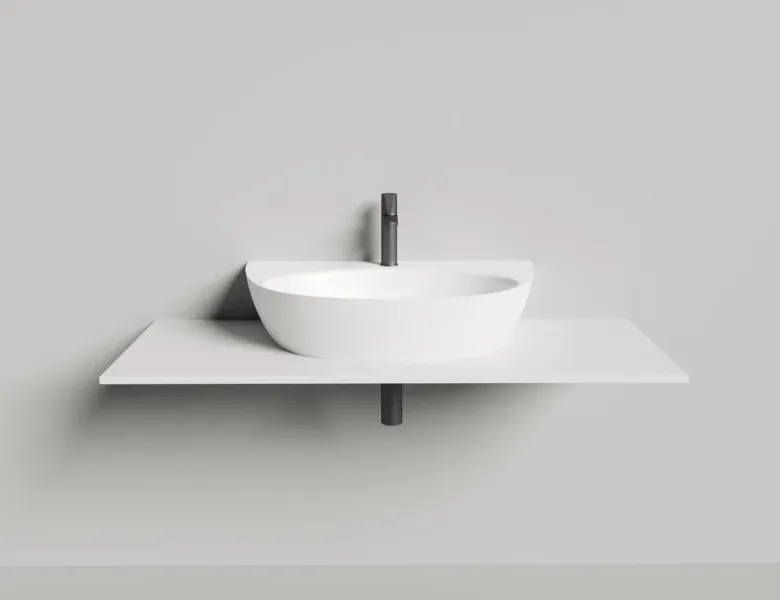 Подвесная раковина Salini Alda Wall 03 S-Sense 140313G 71см белый глянец