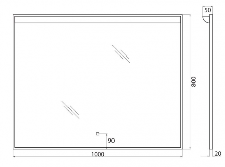Зеркало BelBagno SPC-UNO SPC-UNO-1200-800-TCH с сенсорным выключателем 120x80 Зеркало BelBagno SPC-UNO SPC-UNO-1200-800-TCH с сенсорным выключателем 120x80
