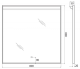 Зеркало BelBagno SPC-UNO SPC-UNO-800-800-TCH с сенсорным выключателем 80x80