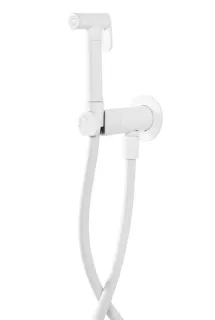 Гигиенический душ со смесителем Cezares Leaf LEAF-DIF-BIO белый матовый