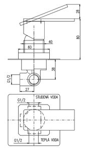Смеситель для душа Rav Slezak Loira LR583Z золото