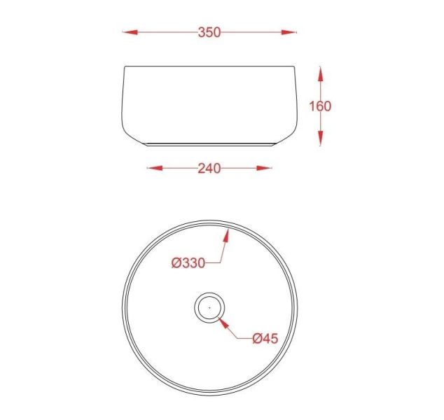 Раковина ArtCeram Vogue COL004 44 00 зеленая 35 см