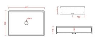 Раковина ArtCeram Scalino SCL002 24 00 цемент mate 55 см Раковина ArtCeram Scalino SCL002 24 00 цемент mate 55 см