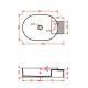 Раковина ArtCeram Cartesio CAL001 32 99 Акция  голубая 50 см Раковина ArtCeram Cartesio CAL001 32 99 Акция  голубая 50 см