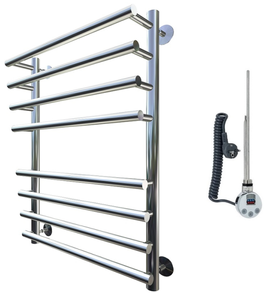 Электрический полотенцесушитель Тругор Дебют 2 80x50см хром Дебют2/элТЭН8050