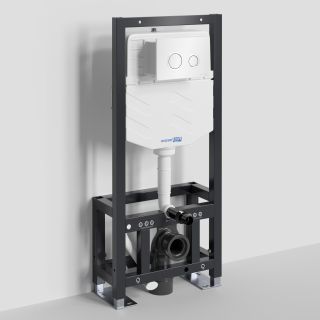 Система инсталляции для унитазов WasserKRAFT Dill 61TLT.010.ME.WH01 с кнопкой смыва