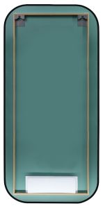 Зеркало с подсветкой Continent Torry ЗЛП1531 с бесконтактным сенсором 60x100см чёрный
