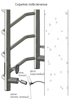 Электрический полотенцесушитель Тругор Аспект Пэк сп 1 П с полкой 80x50см чёрный АспектПэксп1П/8050чернВГП