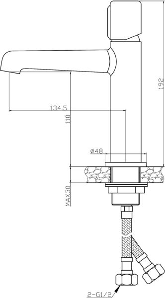 Набор для ванной комнаты 3в1 Agger Slim A2231100 хром