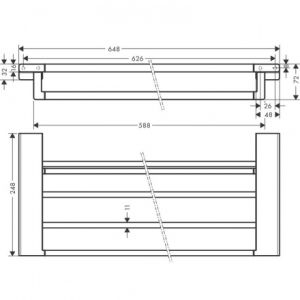 Полотенцедержатель Hansgrohe AddStoris  41751670