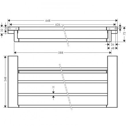 Полотенцедержатель Hansgrohe AddStoris  41751670