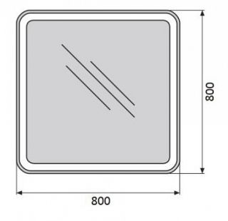 Зеркало BelBagno с LED-подсветкой и сенсорным управлением SPC-MAR-800-800-LED-TCH