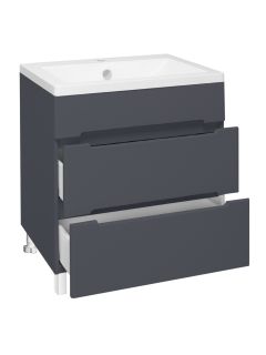 Тумба Runo Парма 60 2 ящика графит под умывальник Omega 60 (00-00001454) Тумба Runo Парма 60 2 ящика графит под умывальник Omega 60 (00-00001454)
