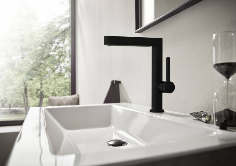 Смеситель Hansgrohe Finoris 76060670 для раковины с донным клапаном Push-Open Смеситель Hansgrohe Finoris 76060670 для раковины с донным клапаном Push-Open