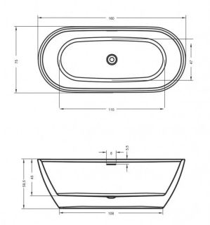 Акриловая ванна Riho Inspire FS B091001005 160х75см белый Акриловая ванна Riho Inspire FS B091001005 160х75см белый