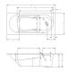Акриловая ванна Riho Lazy B079001005 R 170х75см белый