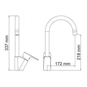 Wasserkraft Leine 3507 Смеситель для кухни с поворотным изливом