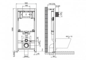 Инсталляция с унитазом BelBagno Loto BB340CHR/BB2020SC/BB002-80/BB005-PR-CHROME тонкое сиденье с микролифтом